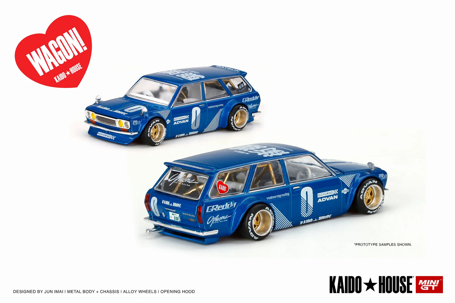 Kaido house Datsun 510 Wagon (Blue) #011