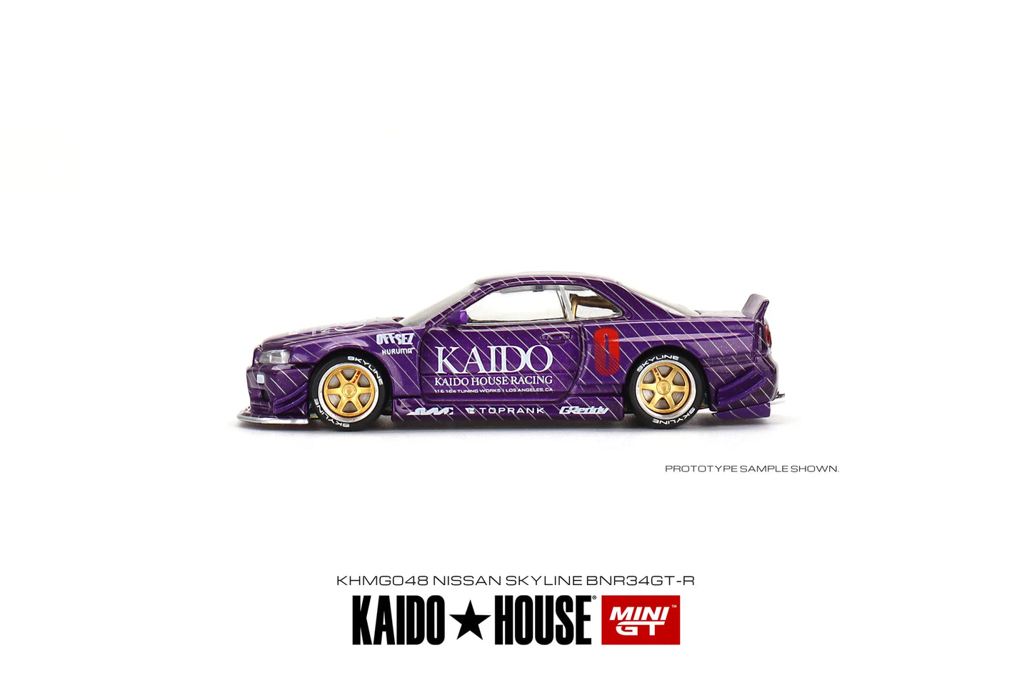 Kaido House Nissan Skyline GT-R R34 Kaido Works V1 Purple 048 UNSEALED
