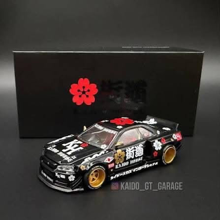 Kaido House Nissan Skyline GT-R R34 Tokyo Diecast Club Ltd Edition