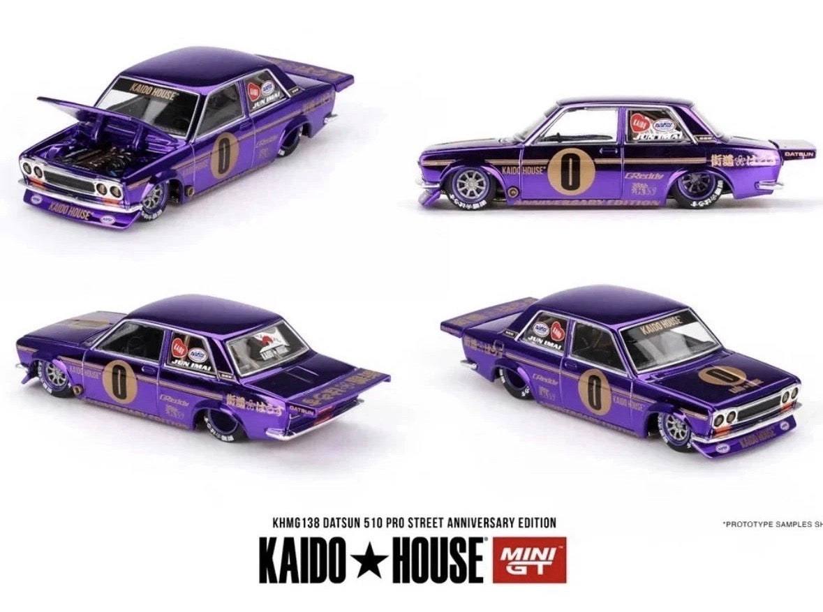 Mini GT Kaido House Datsun 510 Pro Street Anniversary Edition KHMG138