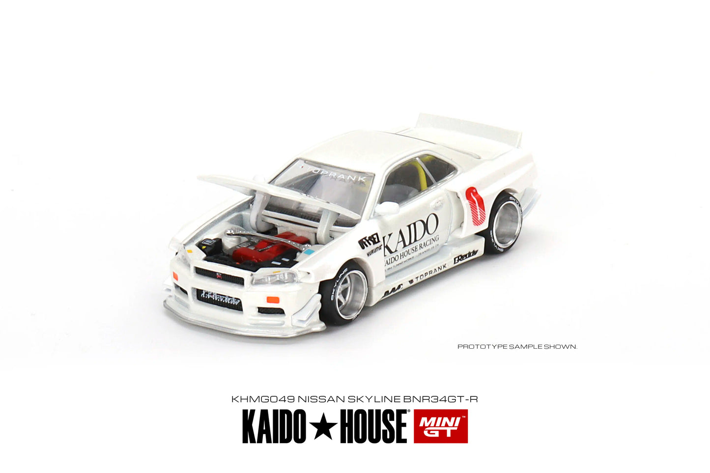 **Damage** MINI GT Kaido★House x MINI GT Nissan Skyline GT-R (R34) Kaido Works V2 KHMG049