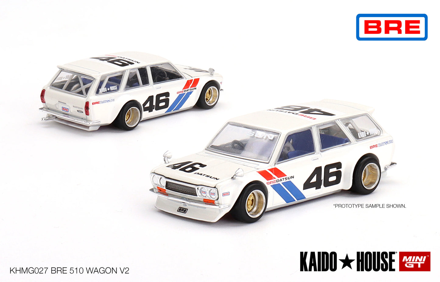 Datsun 510 Wagon BRE V2 (White) KAIDO HOUSE #027