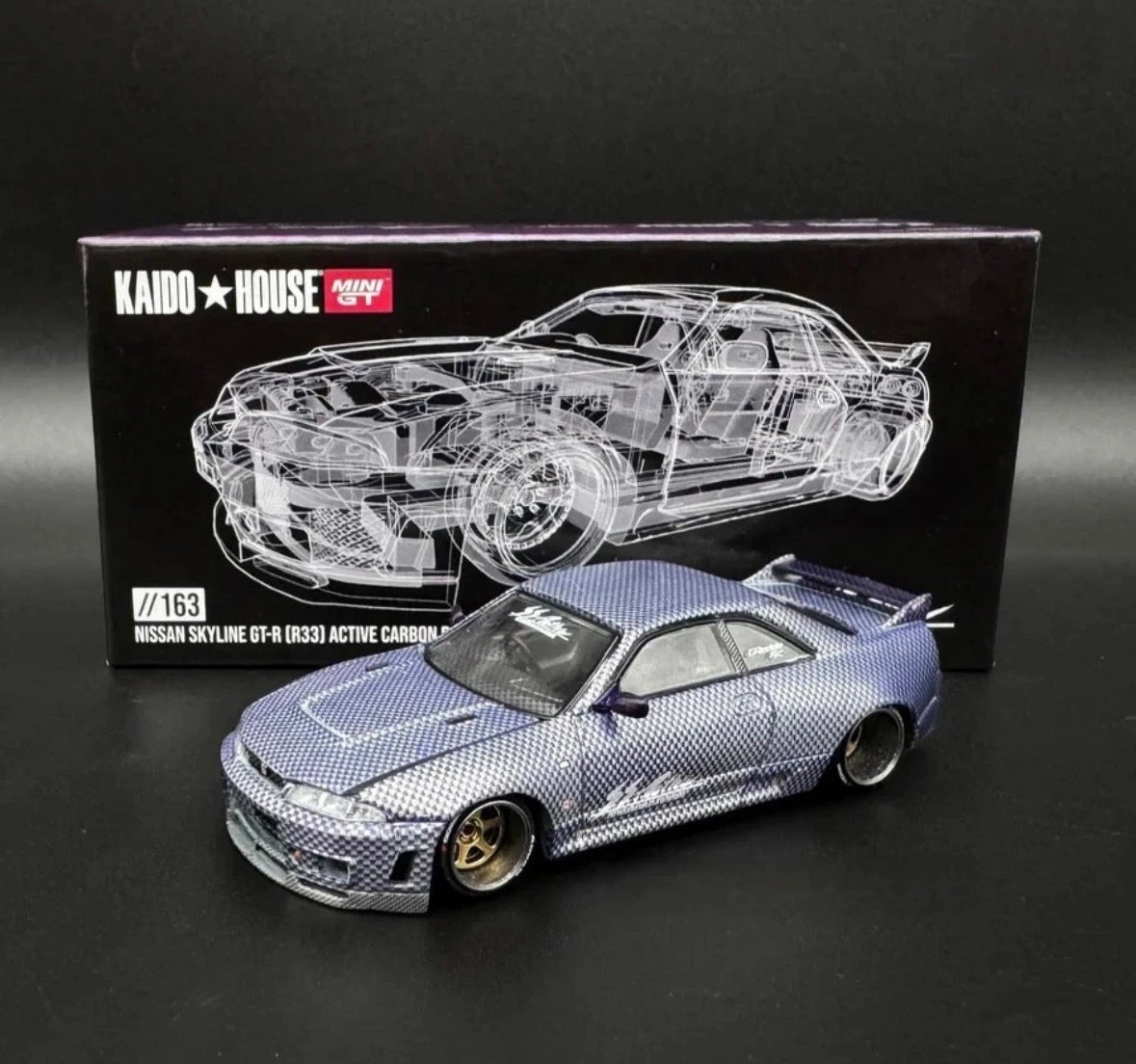 Kaido House CHASE Nissan Skyline GTR R33 Active Carbon R V2  purple