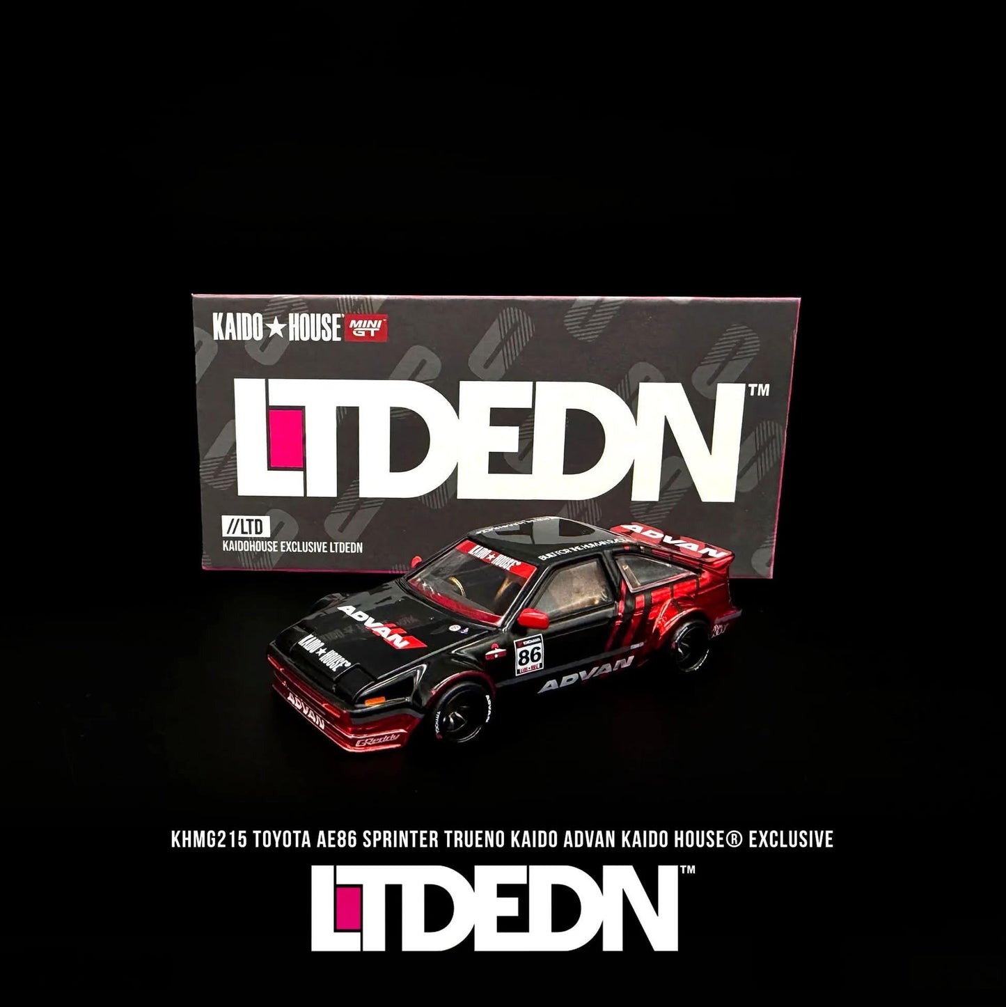 Kaido House X Mini Gt Toyota Ae86 LTDEDN new And Sealed
