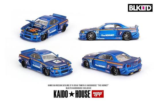 Nissan Skyline GT-R (R34) TAMIYA x KAIDO HOUSE "The Hornet" Black Limited