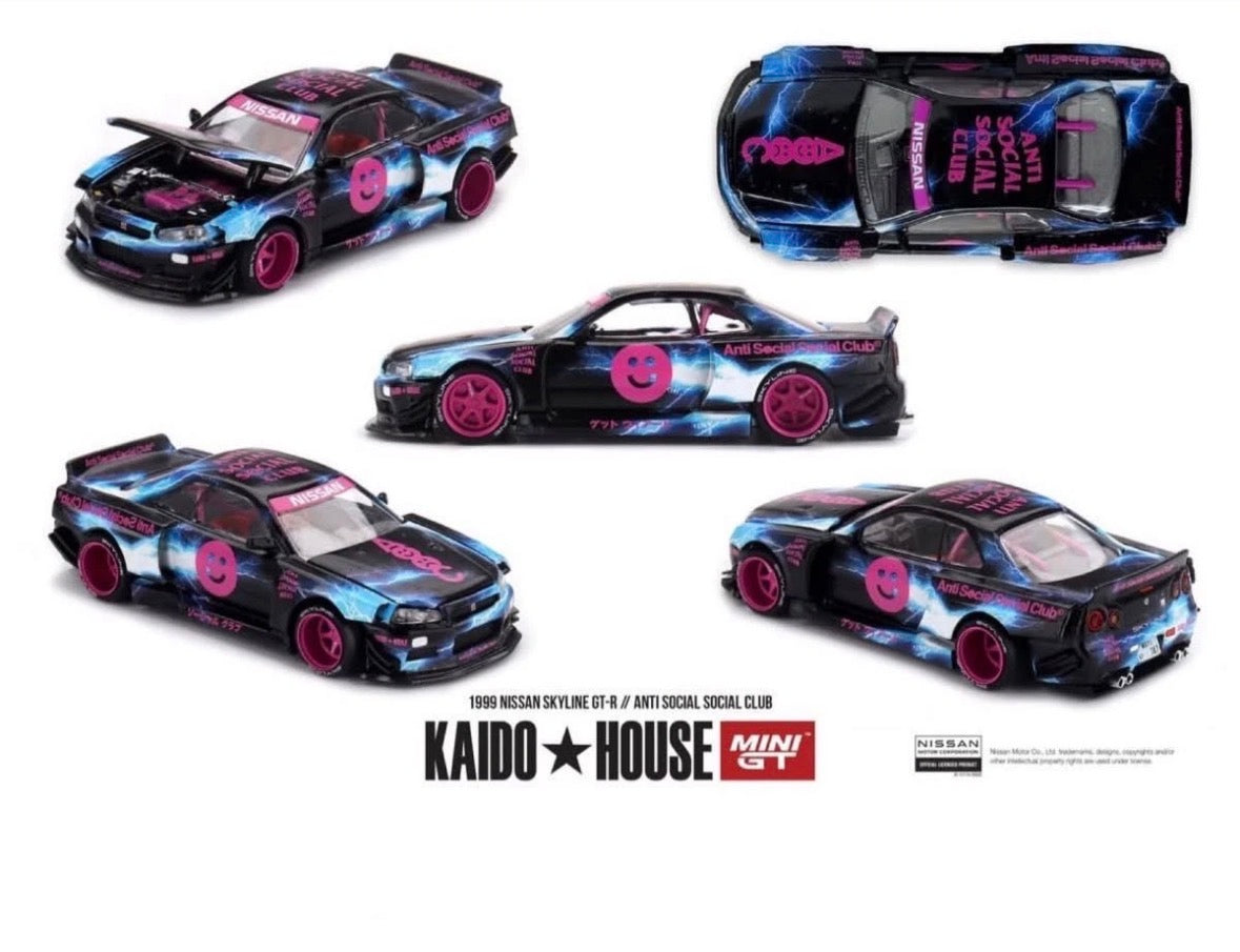 KAIDO HOUSE × ANTI SOCIAL SOCIAL CLUB × GReddy Collab Skyline GT-R R34