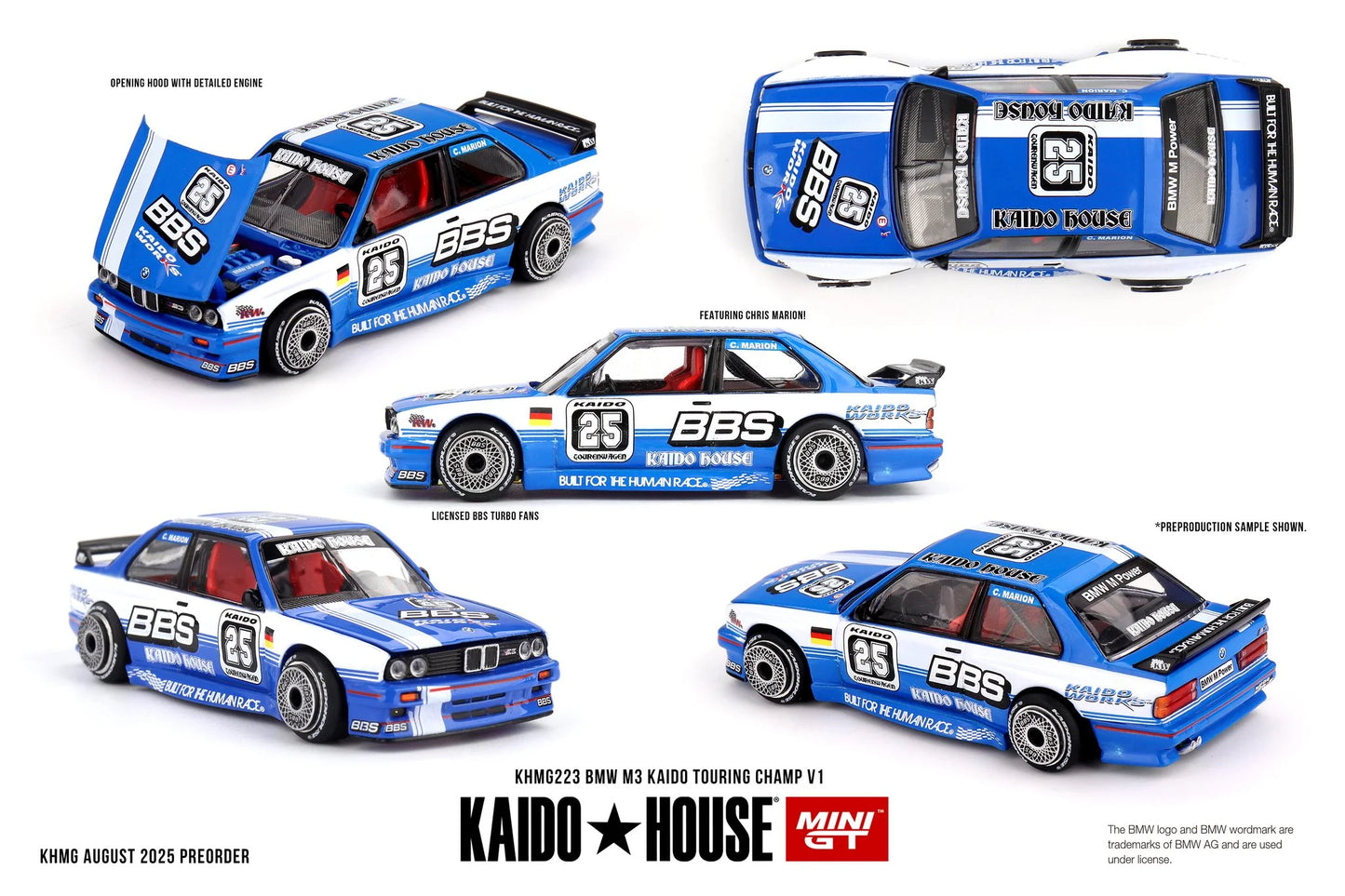 Mini GT x Kaido House No.223 BMW M3 Kaido Touring Champ V1