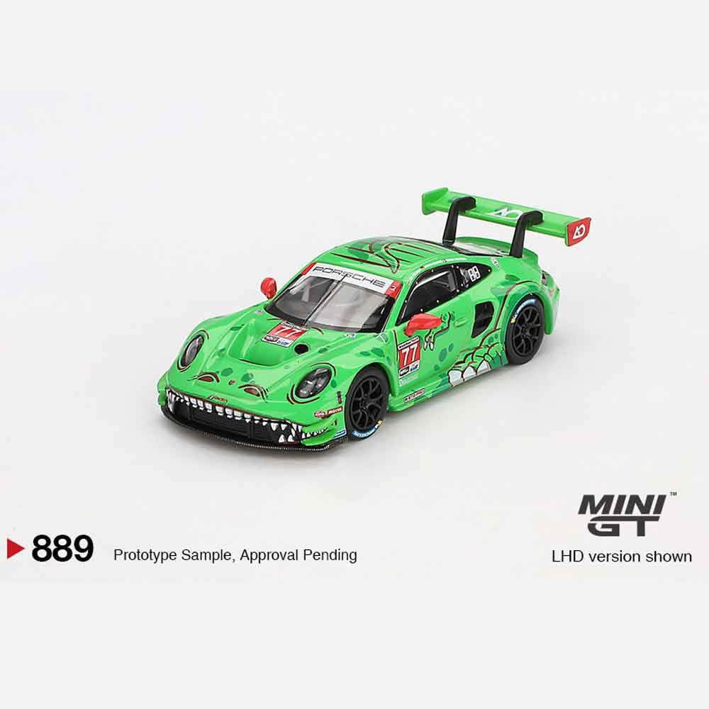 Mini GT Porsche 911 GT3 R #77 AO Racing REXY 2024 IMSA Daytona 24H MGT0889