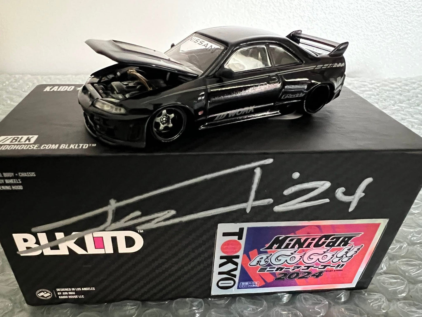 KAIDO HOUSE SKYLINE GT-R R33 BLKD  Mini Car Gogo Exclusive Hologram