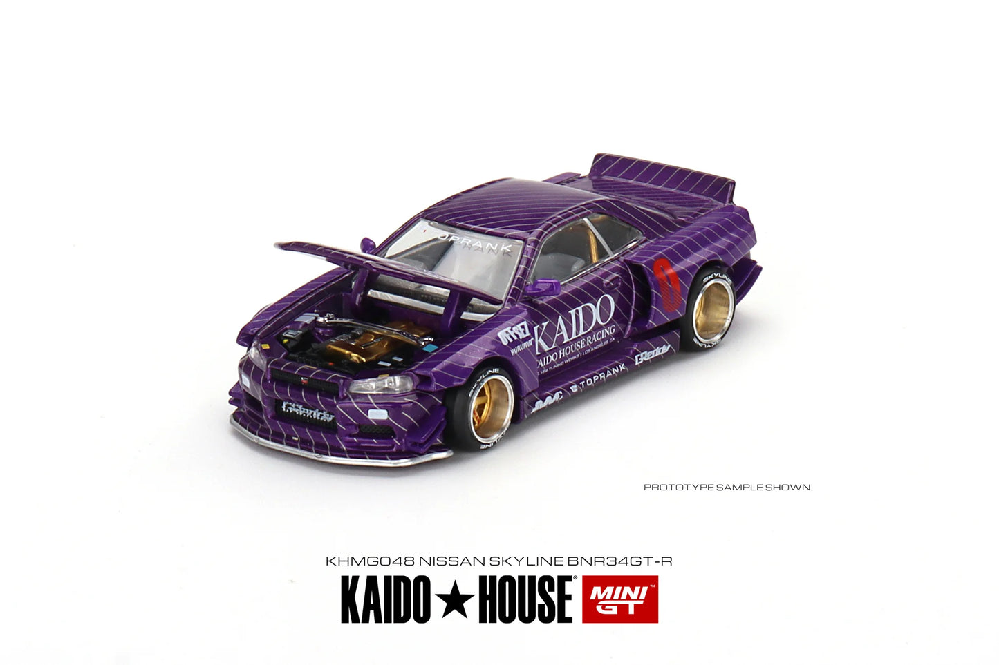 Kaido House Nissan Skyline GT-R R34 Kaido Works V1 Purple 048 UNSEALED