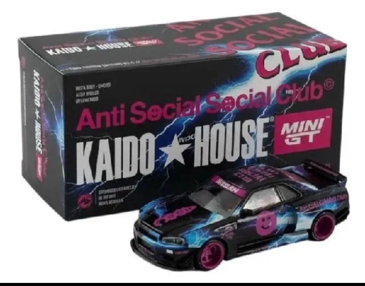 KAIDO HOUSE × ANTI SOCIAL SOCIAL CLUB × GReddy Collab Skyline GT-R R34