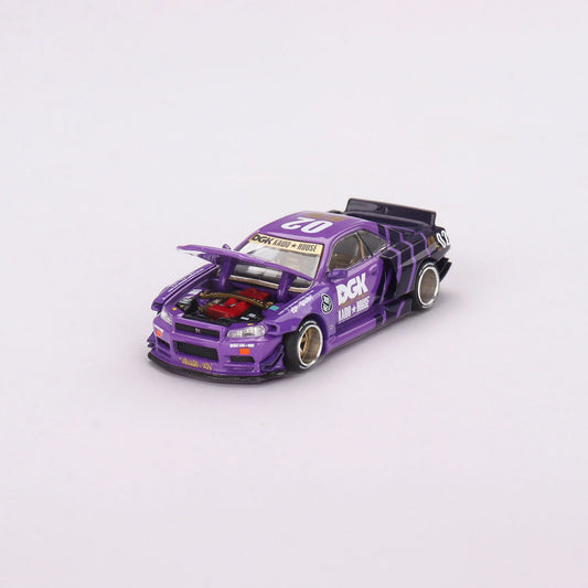 Mini GT Kaido House  X DGK Nissan Skyline GT-R R34 sealed