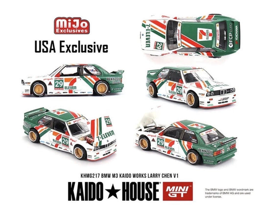 KAIDO HOUSE x MINI GT BMW M3 7-Eleven 217 Larry Chen V1  limited